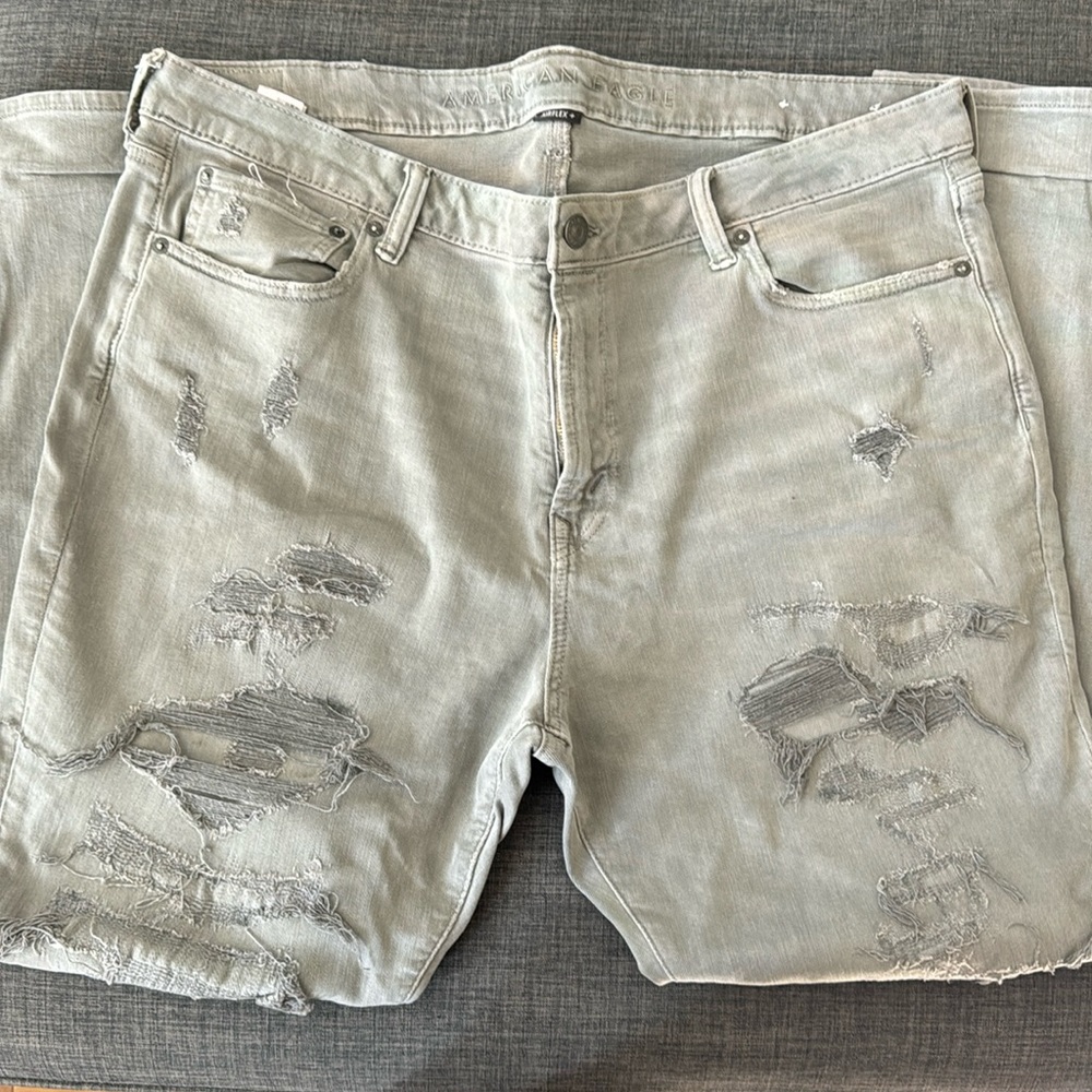 American Eagle slim jeans - gray - 40/30 - worn